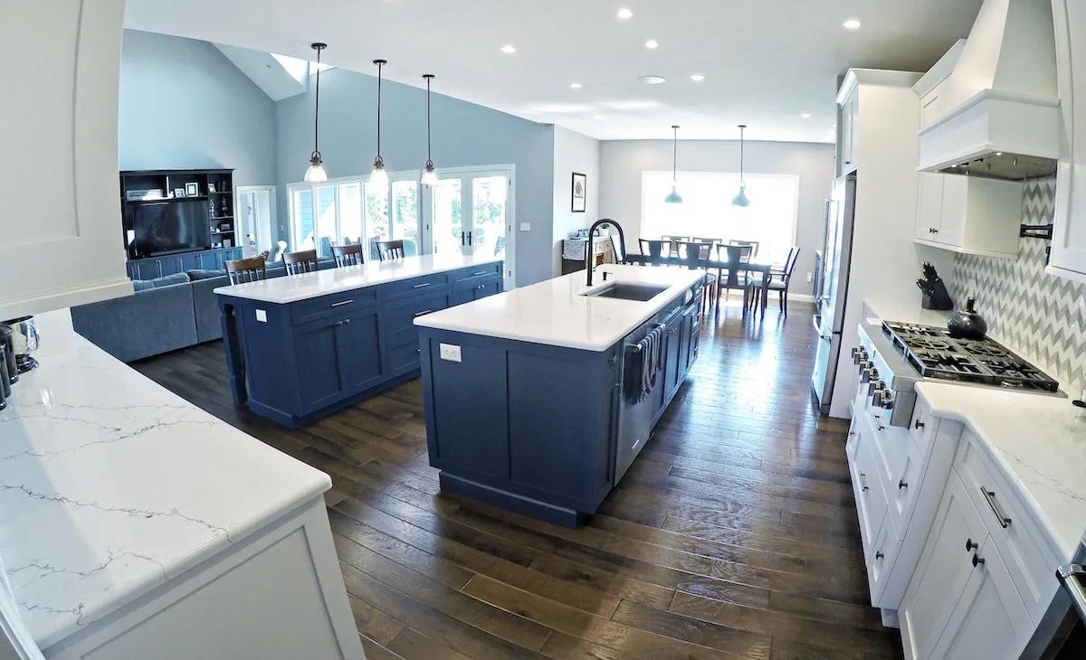 Transitional Open Concept Kitchen Kitchen Remodel by Stone Kitchens project photo